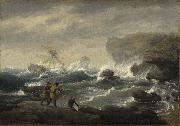 Thomas Birch Shipwreck oil painting on canvas